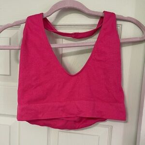 Out From Under Hot Pink Halter Bra Top XL